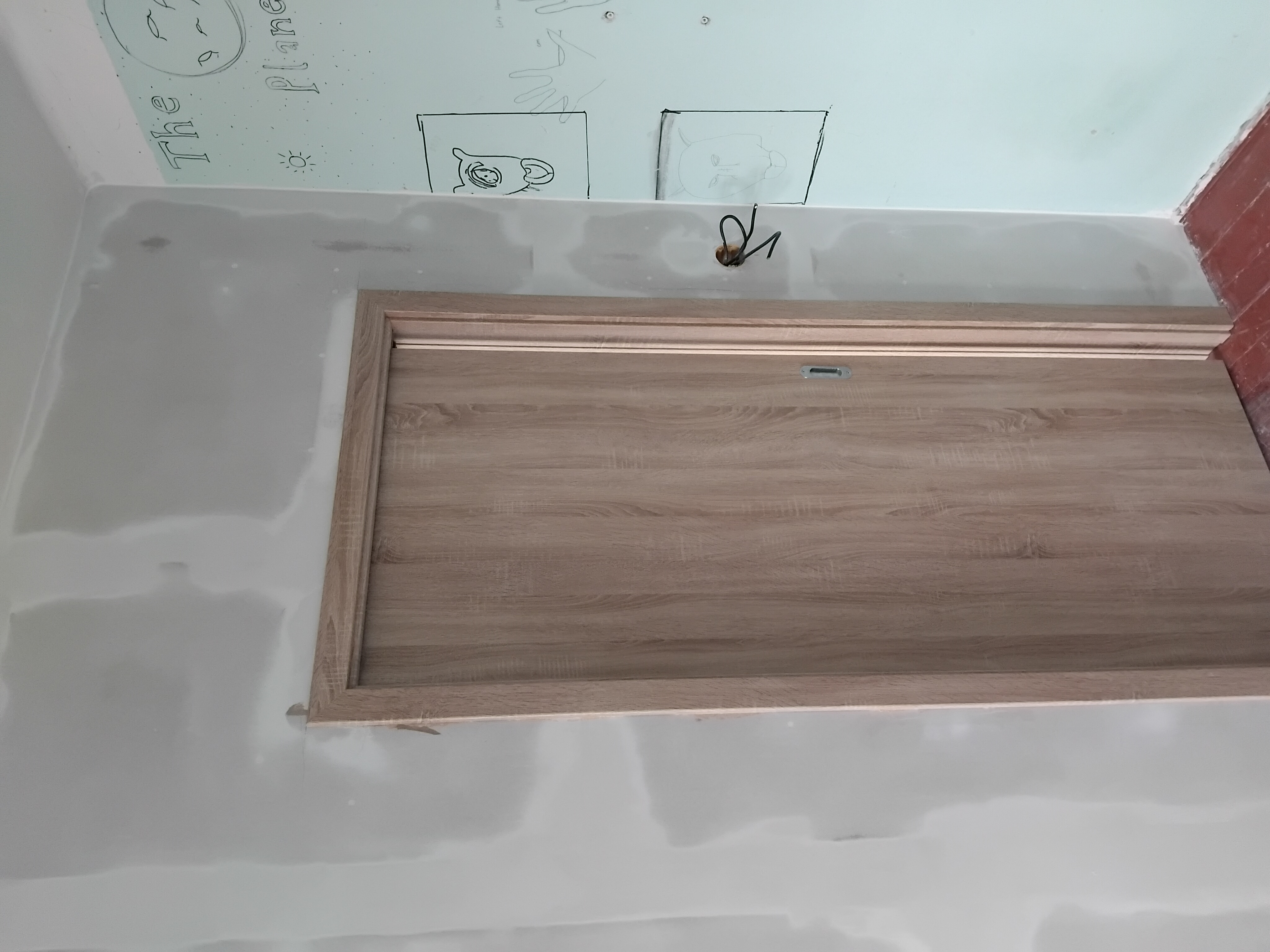Příčka s posuvnými dveřmi